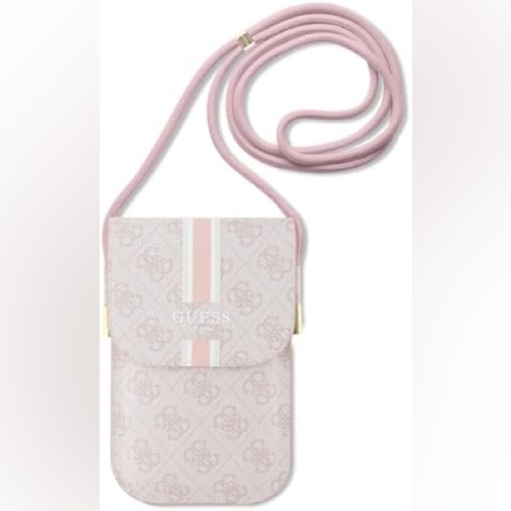 💕 Guess Logo Torebka Blush Pink Smart Phone Crossbody Purse 💕